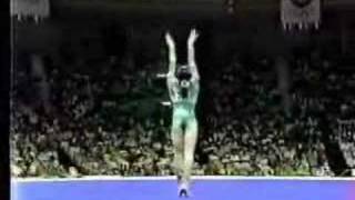 Makiko Sanada  1988 Olympics Team Compulsories  Floor Exercise [upl. by Agon]