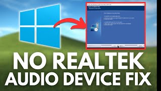 How To Fix Missing Realtek Audio Device No Volume On Windows 1011 [upl. by Phyllys]