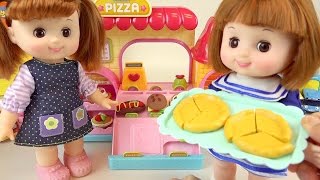 Baby Doll Pizza shop and play doh Surprise eggs toys [upl. by Proudfoot]