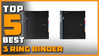 Best 3 Ring Binder in 2024  Top 5 School Binders Review [upl. by Brig]