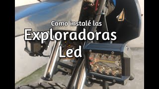 COMO INSTALAR EXPLORADORAS A TU MOTO [upl. by Kenway]