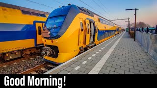 Train Cab Ride NL  Good Morning  Alkmaar  Den Helder  VIRM Intercity  March 2022 [upl. by Yneffit664]