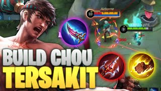 RAHASIA BUILD DAN EMBLEM CHOU 1 HIT DI SEASON INI [upl. by Augustin818]