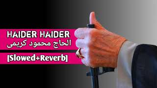 Haider Haider SlowedReverb🥹💔  Haj Mehmood Kareemi  Farsi noha persian farsi farsinoha [upl. by Burwell664]