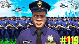 GTA 5 FRANKLIN BECOME THE POLICE CHIEF IN LOS SANTOS NEW MOD 119 [upl. by Jonell]