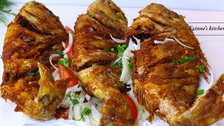 Delicious fried red snapper fish [upl. by Annoet]