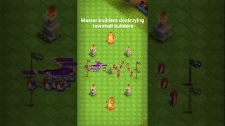 Master builders vs townhall builders clashofclans supercell archerqueen coc [upl. by Zoellick]