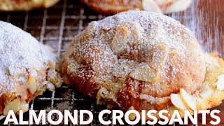 How To Make Tasty Almond Croissants French Bakery Style [upl. by Anstice]