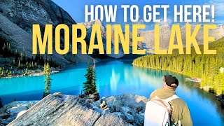 How to get to MORAINE LAKE Banff National Park [upl. by Sukcirdor]