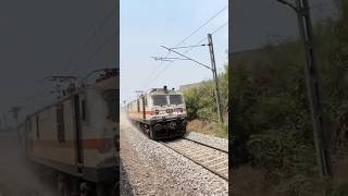 Howrah Rajdhani Express VS Shipra Express youtubeshorts shortvideo shortsviral youtube journey [upl. by Ciardap121]