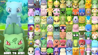 Shiny Bulbasaur to Shiny Mew Completing the Kanto Shiny Dex in Pokemon GO [upl. by Melton408]