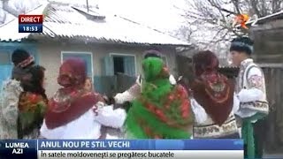 Obiceiuri în ajunul Anului Nou pe stil vechi în Republica Moldova [upl. by Battat]