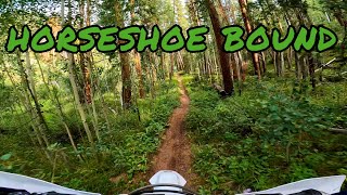 SOLO Canyon Creek Trail 481 up to Horseshoe Creek Trail Colorado DIRT BIKE RIDING [upl. by Nylecoj]