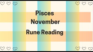 MEGA Detailed November 2024 Runes Reading  Powerful Insights for Pisces Sign video priyankaadixit [upl. by Margie]