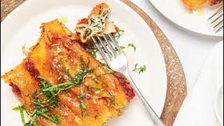 Delicious Spinach and Ricotta Cannelloni Vegetarian Recipe [upl. by Jacinto]