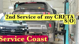 CRETA 2nd service coast petrol  Creta 2nd service coast  Creta 2nd service  Creta SO 2024 [upl. by Tatianas40]