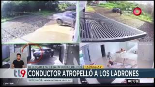 Conductor atropelló a los ladrones [upl. by Ocirnor]