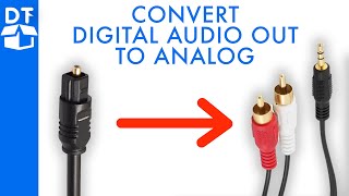 How to Set up Digital to Analog Audio Converter for Sony TV Connect amp USE [upl. by Menken]