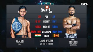 Januka quotHOUNDquot Ranaweera 🇱🇰 vs Fahad Zedan 🇮🇳  Full Fight KFL003 [upl. by Christoph]