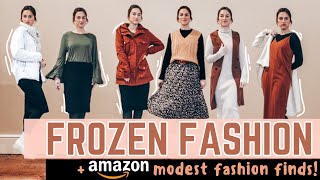 MODEST Winter Fashion Style tips TRYON  Modest Amazon Favorites  Answering Your Style Dilemmas [upl. by Russell]