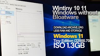 Install Windows WinTiny 11 only 4GB RAM and old CPU [upl. by Harehs]