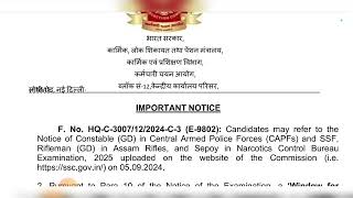 SSC GD Re  Apply  ssc gd form correction date 2024 [upl. by Naillimxam]