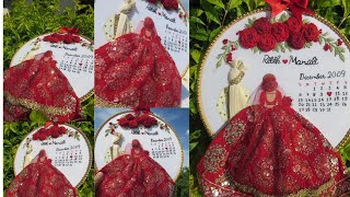 Wedding Hoop Embroidery Tutorial for Beginners  StepbyStep Guide  wedding hoop hand embroidery [upl. by Arthur]