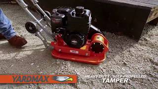 YARDMAX 3000lb force Plate Compactor [upl. by Zipnick]