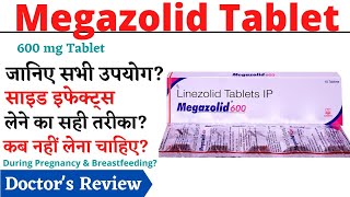 Megazolid 600 Tablet Uses Dose amp Side Effects in Hindi  Megazolid 600 Tablet [upl. by Aisset]