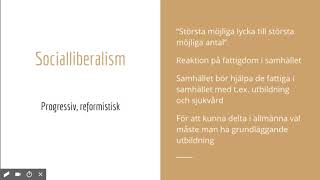 Politiska ideologier  Liberalism [upl. by Adrea]