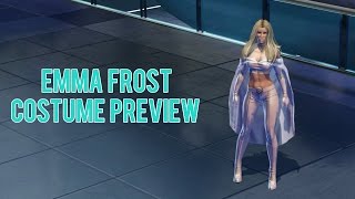 Emma Frost Costume Preview  Marvel Heroes Omega PC [upl. by Letnohs]