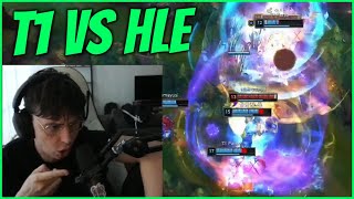 Caedrels Reaction To T1 VS HLE Series [upl. by Ennirok]