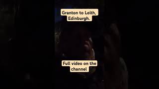 Granton to Leith Edinburgh travel gopro night visit coast scotland walkthrough [upl. by Haggai]