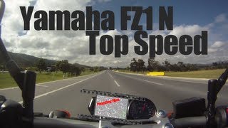 Yamaha FZ1 N Top Speed [upl. by Laubin472]