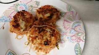 Capellini nests recipe  Capellini nests pasta Najmun Rahman vlogs UK [upl. by Yecaw]