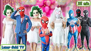 Who is the real bride Where is Spider Girl  SpiderMan vs Bad Guy Venom  LIVE ACTION MORE [upl. by Llebanna]