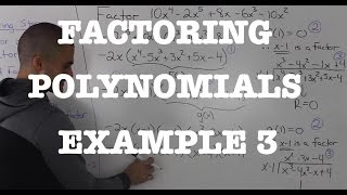 MHF4U 36  factoring polynomials example 3 [upl. by Innos342]