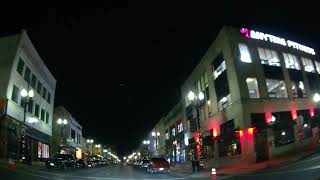 4K Dash Cam  Kenosha WI  Lake Michigan Shore Into Downton After Dark During A Full Moon In 2024 [upl. by Benia]