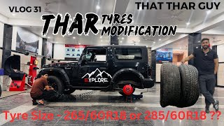 Vlog 31  Yokohama tyres 26560R18 VS 28560R18 for thar [upl. by Chiaki]