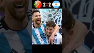 Argentina vs Portugal messi ronaldo shorts viralvideo [upl. by Yrrot]