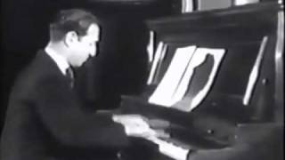 Gershwin plays Strike Up The Band rare film footage [upl. by Lashar]