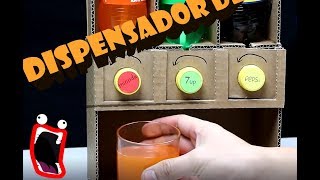 Como Hacer un DISPENSADOR de REFRESCO🥤 de Carton LifeHack FUNCIONA✔️ 18 Cerebrito Tops [upl. by Iatnohs]