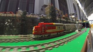 LEGO TRAIN 9V SANTA FE 10020 10022 10025 RUNNING [upl. by Rossy]