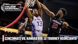 Cincinnati Bearcats vs Kansas Jayhawks  Full Game Highlights  ESPN College Basketball [upl. by Ahsekyt258]