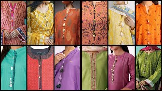 Winter Special Neck Design with ButtonsTasselsGalay k Designs 2024Kurti Neck DesignGala Design [upl. by Edras776]