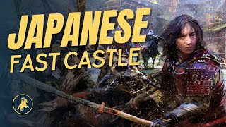 Japanese Fast Castle Optimized  Build Order Guide  Age of Empires 4 [upl. by Elimac]