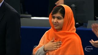 Pakistani Malala Yousafzai receives Sakharov human rights award [upl. by Annmaria]