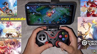 Tutorial como jugar Honor of Kings con mando para celular [upl. by Attiuqihc]