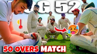 PLAYED 50 OVERS MATCH IN 45°C🥵 Defending 290 Runs😱 Cricket Cardio One Day Match [upl. by Demahom]