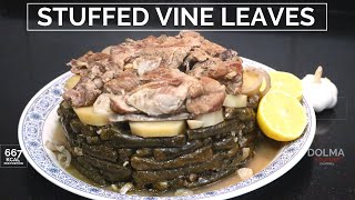 Warak enab mahshi recipe  dawali recipe  stuffed vine leave with lamb  طريقة عمل محشي ورق عنب [upl. by Helmut]